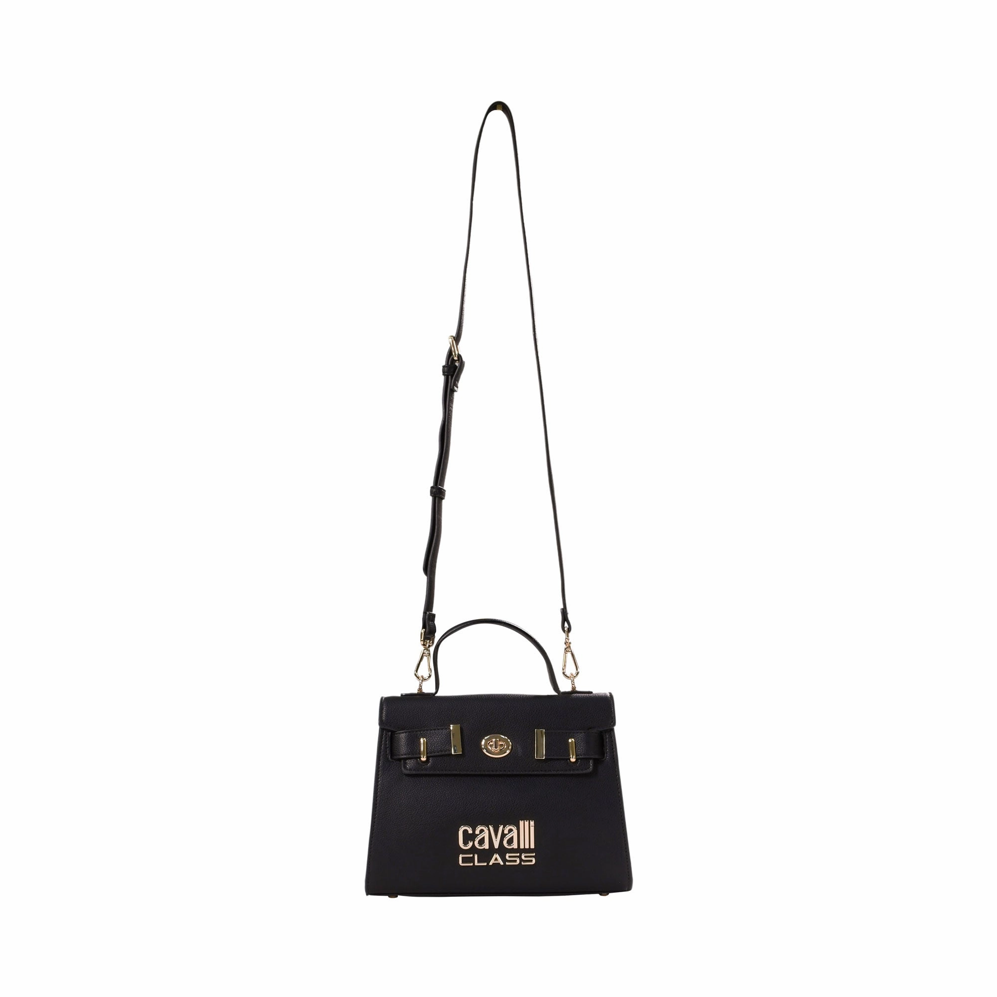 Cavalli Class Women's Black Top Handle Handbag