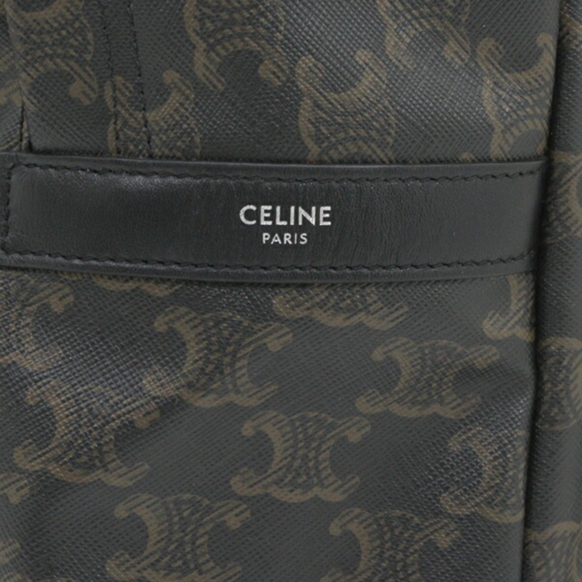 Celine  Canvas Leather Backpack (Pre-Owned)