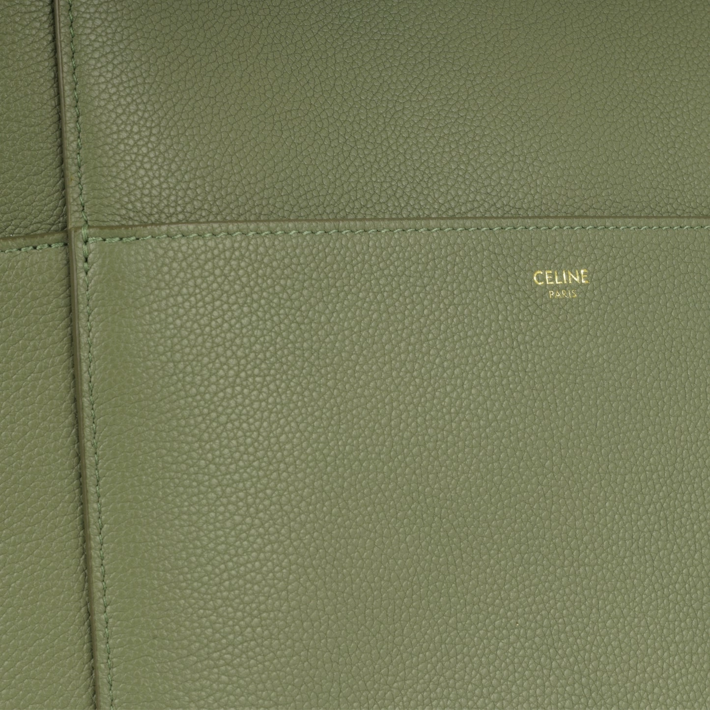 Celine Celine - Sangle Bucket Bag - Sage Green Calfskin GHW - Pre-Loved