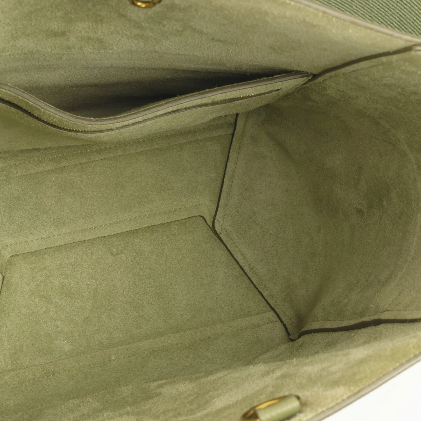 Celine Celine - Sangle Bucket Bag - Sage Green Calfskin GHW - Pre-Loved