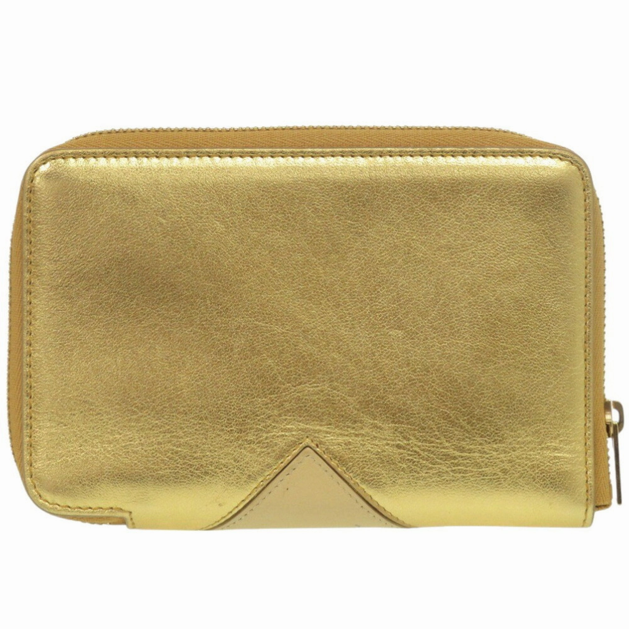 Celine gold yellow Leather Wallet (Bi-Fold) (Pre-Owned)