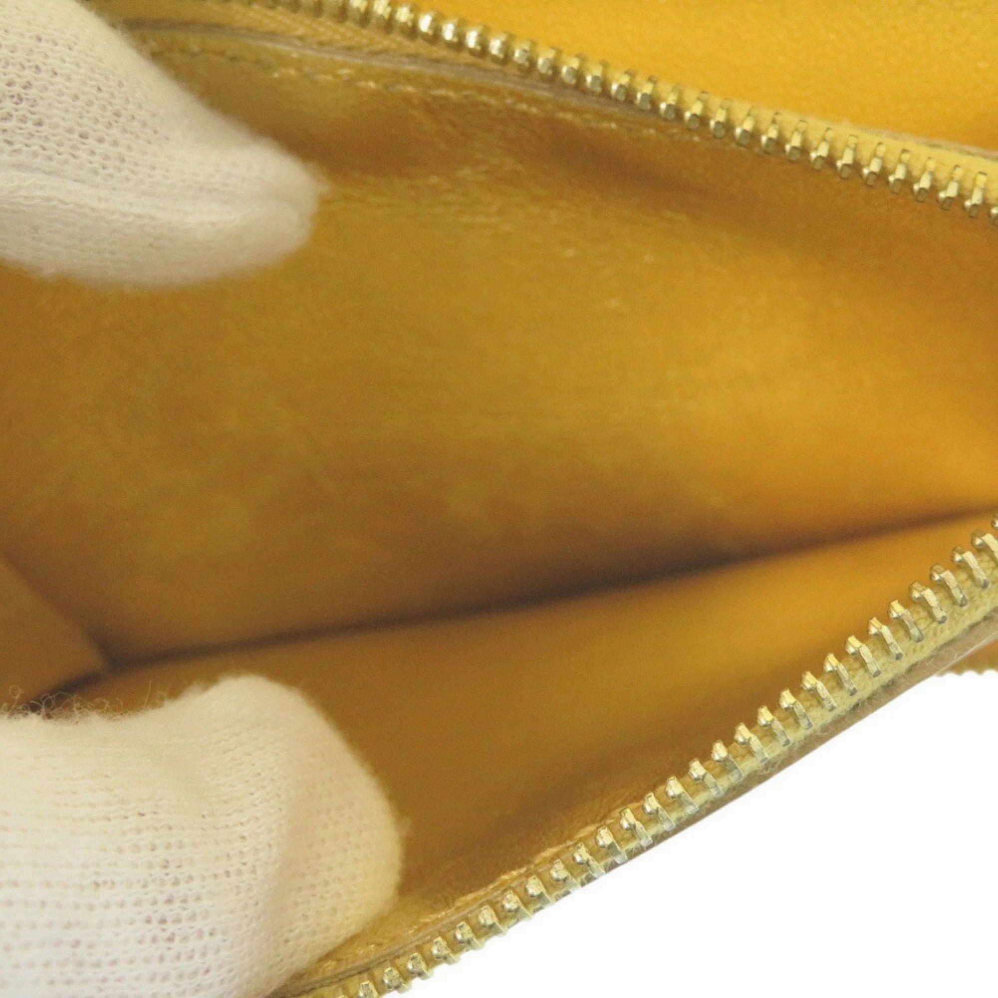 Celine gold yellow Leather Wallet (Bi-Fold) (Pre-Owned)