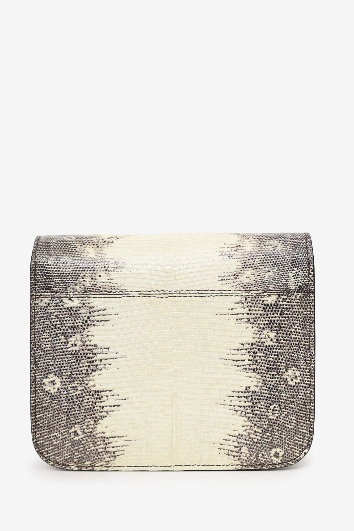 Celine Grey/Cream Lizard Box Teen Bag with Strap