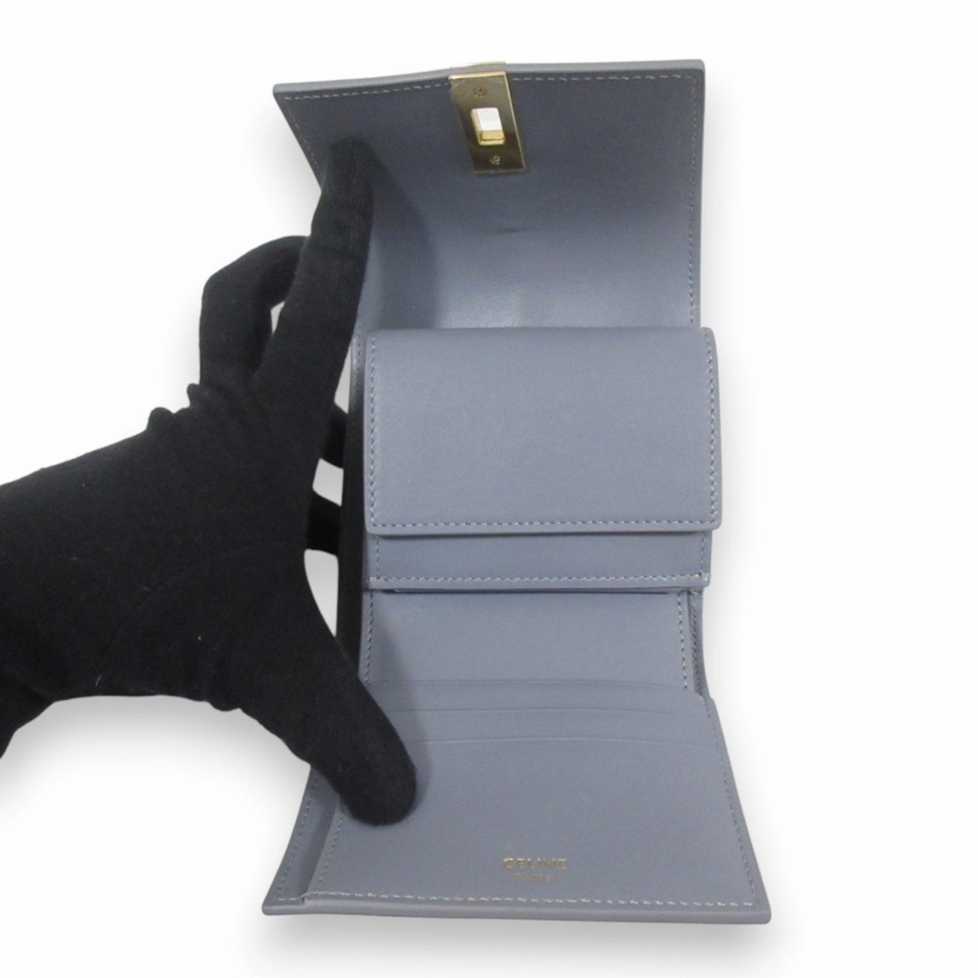 Celine Leather Wallet (Tri-Fold) (Pre-Owned)
