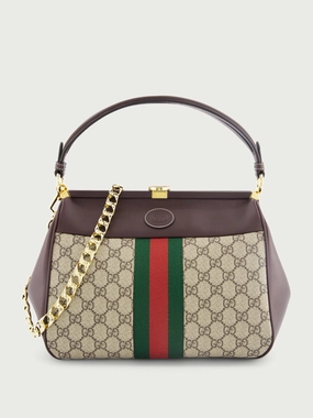 Cerniera Tessuto GG Supreme Handbag