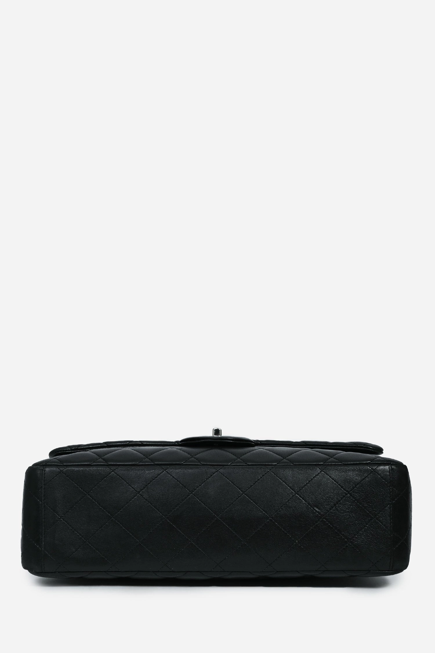 Chanel 2011 Black Lambskin Classic Single Maxi Flap Bag