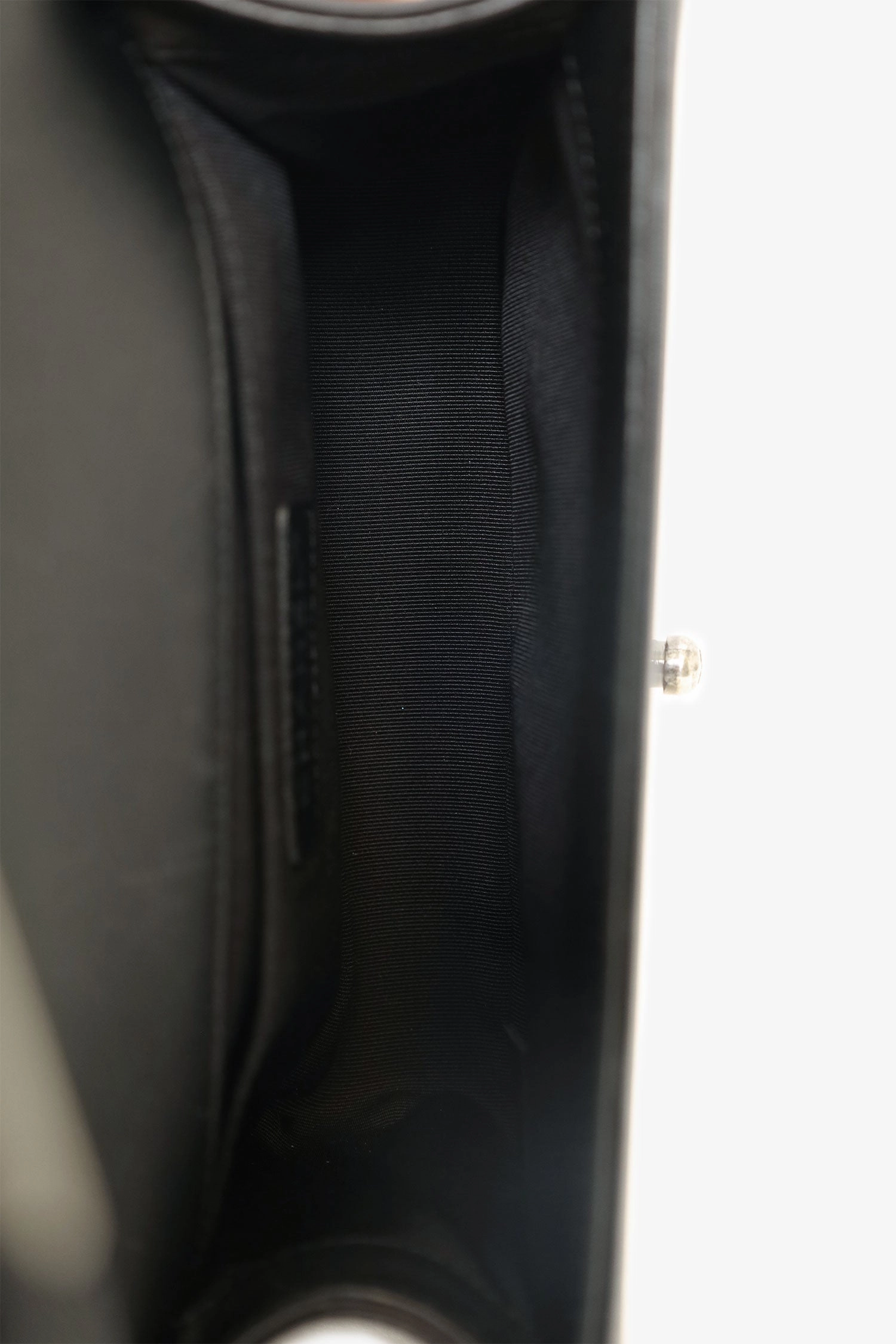Chanel 2017 Black/Navy Velvet/Calfskin Small Boy Bag
