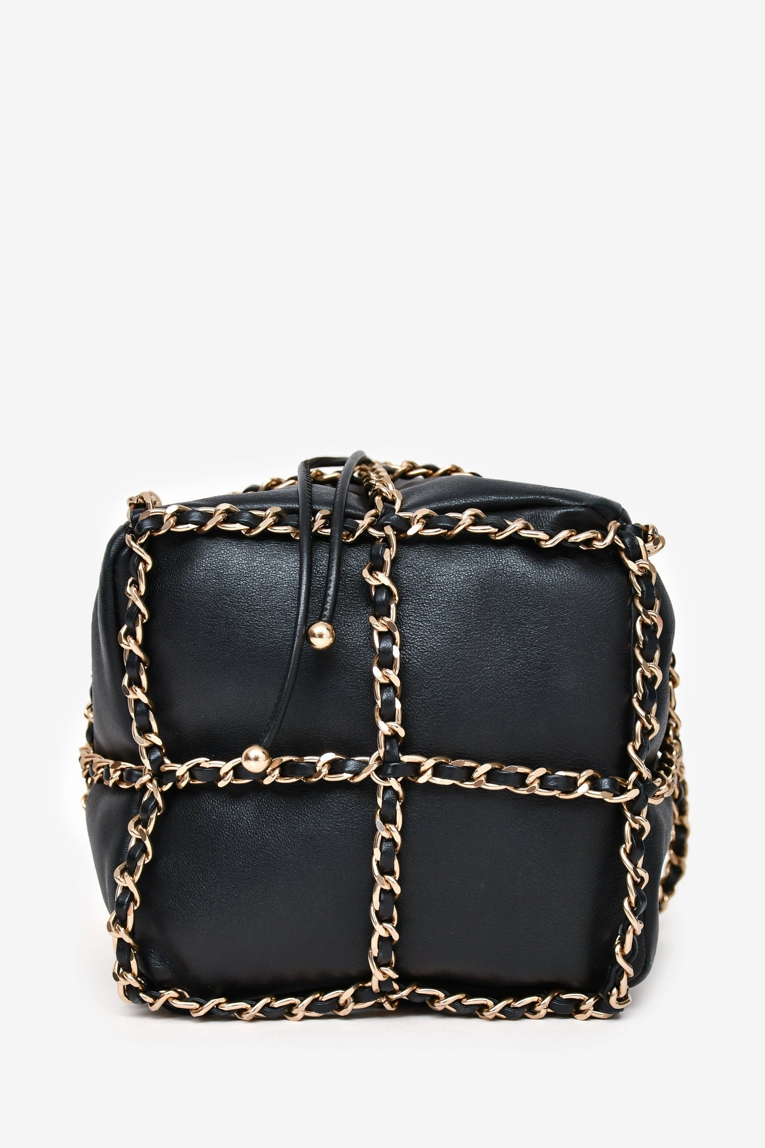 Chanel 2019-20 Black Lambskin Bucket Bag