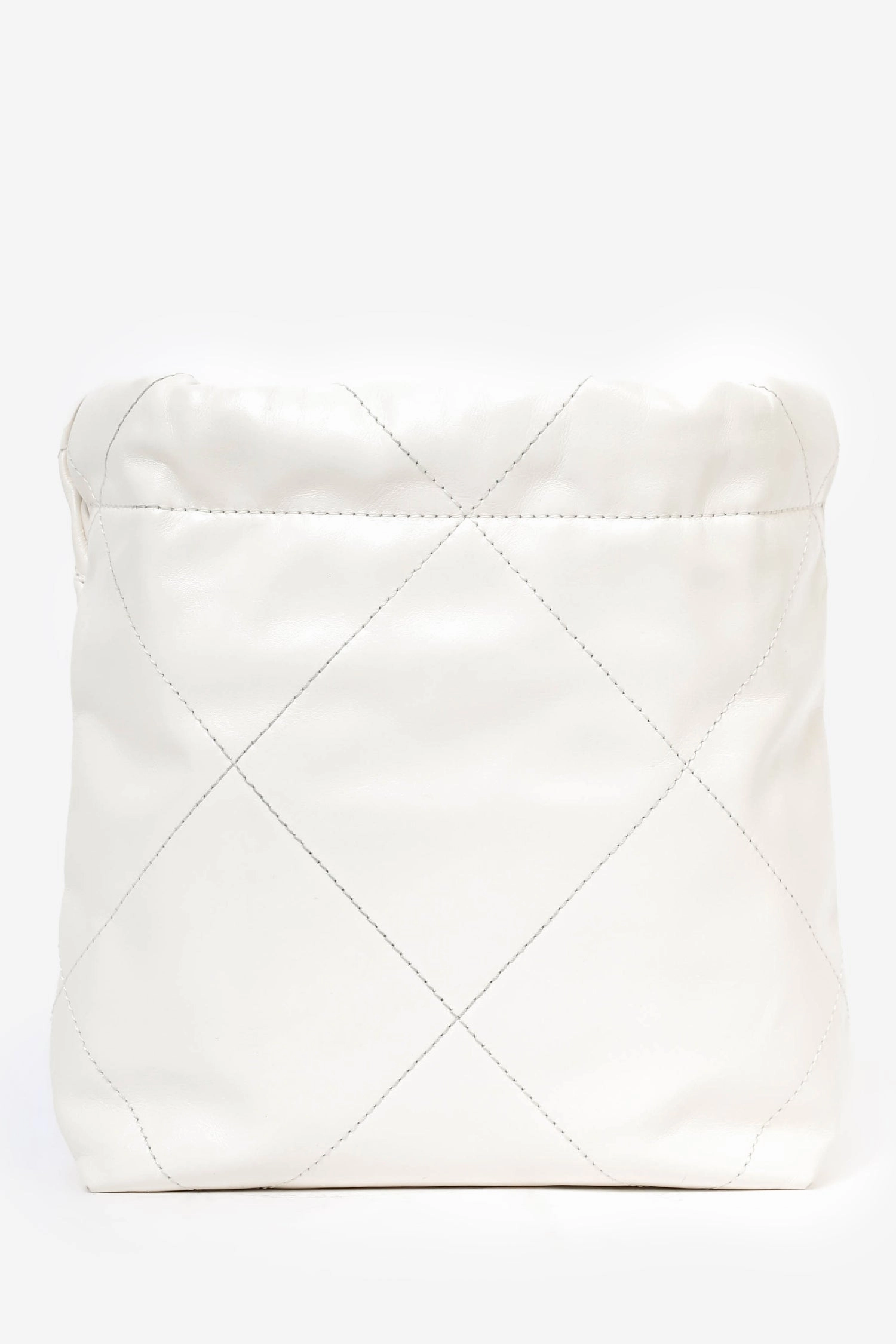 Chanel 22 White Lambskin Mini Hobo
