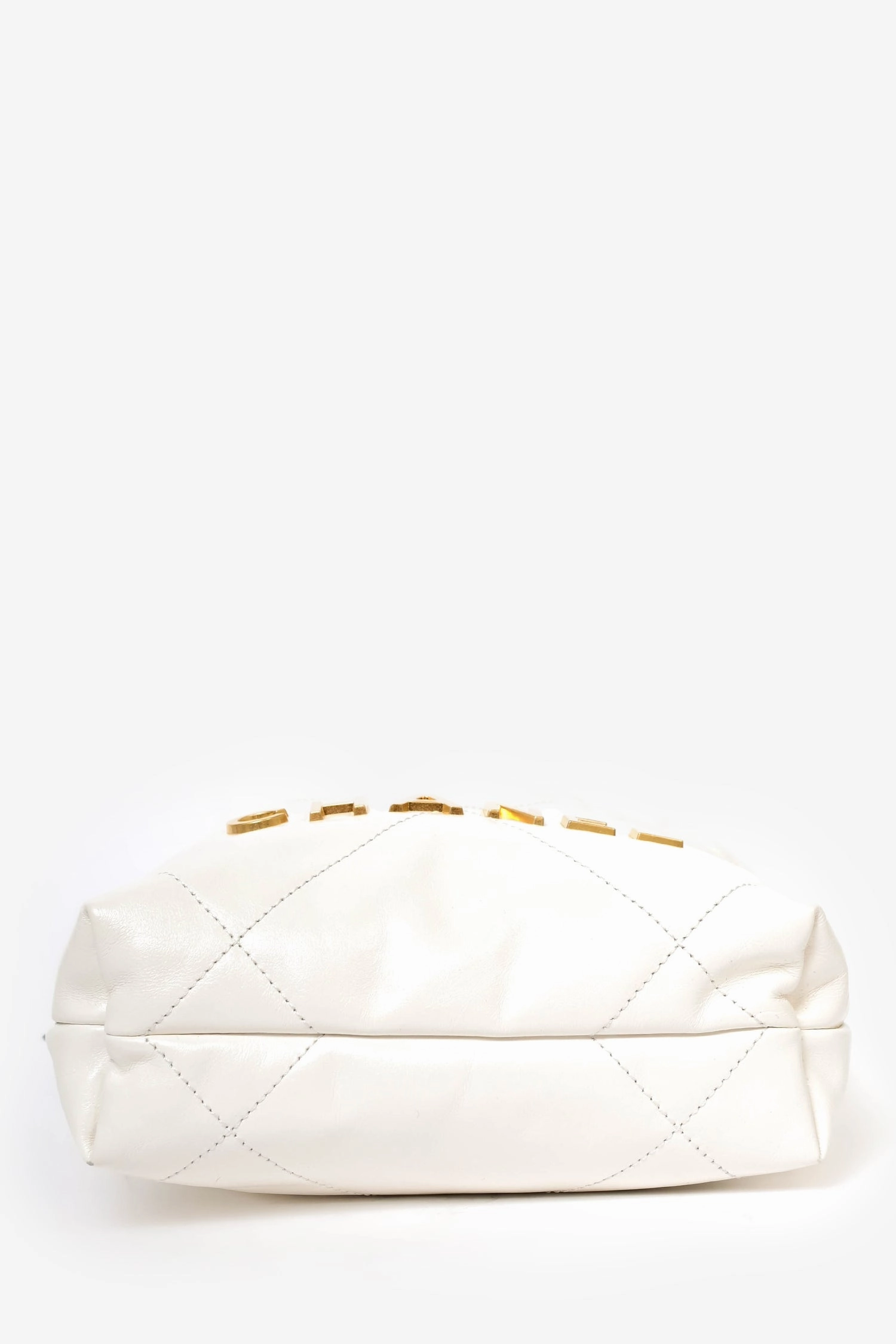 Chanel 22 White Lambskin Mini Hobo