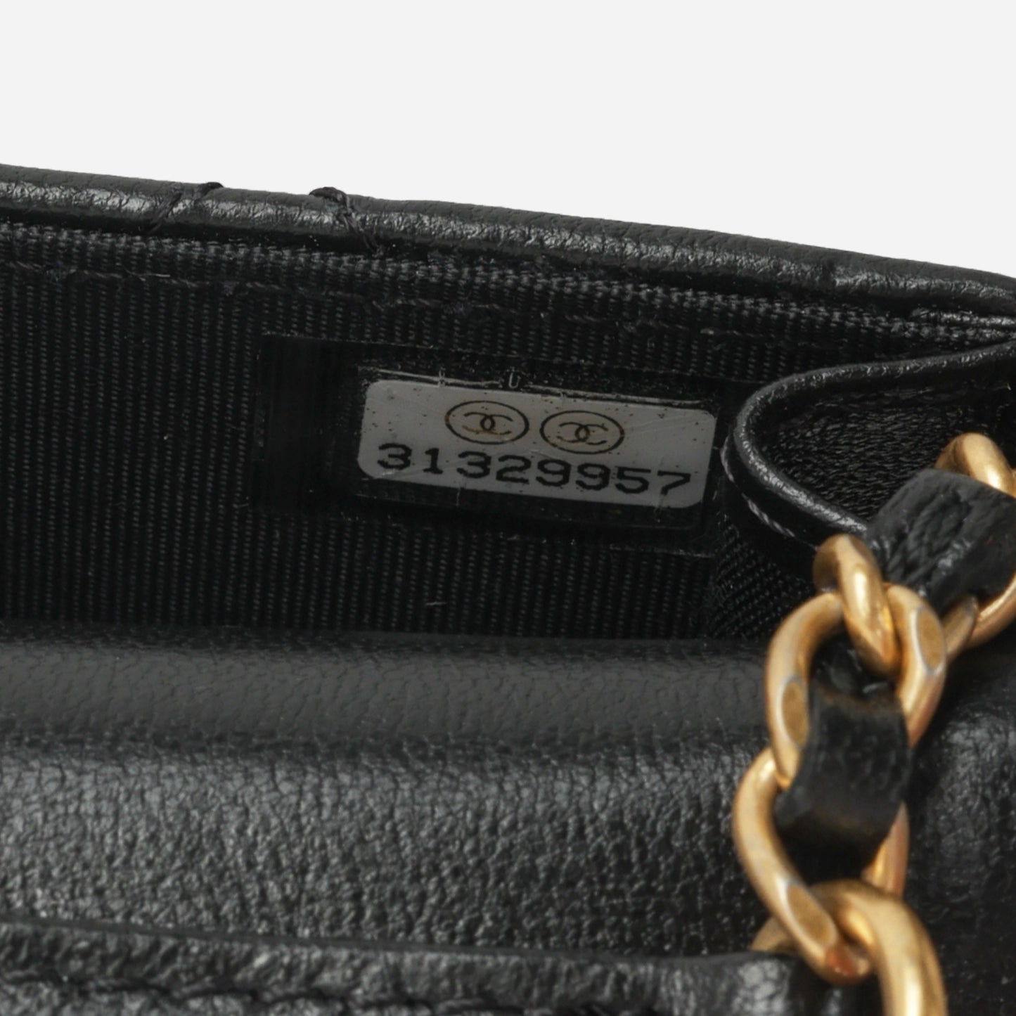 Chanel - 19 Flap Coin Purse on Chain - Black Lambskin AGHW - 2021 - Pre-Loved