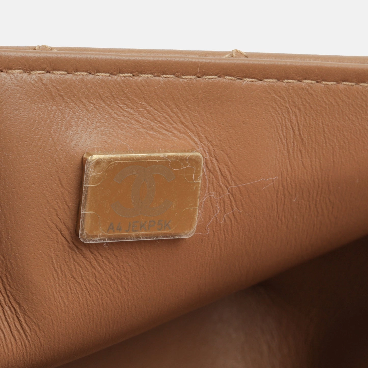 Chanel - Classic Flap Bag Mini Rectangular - Caramel Lambskin CGHW - Plaque Series