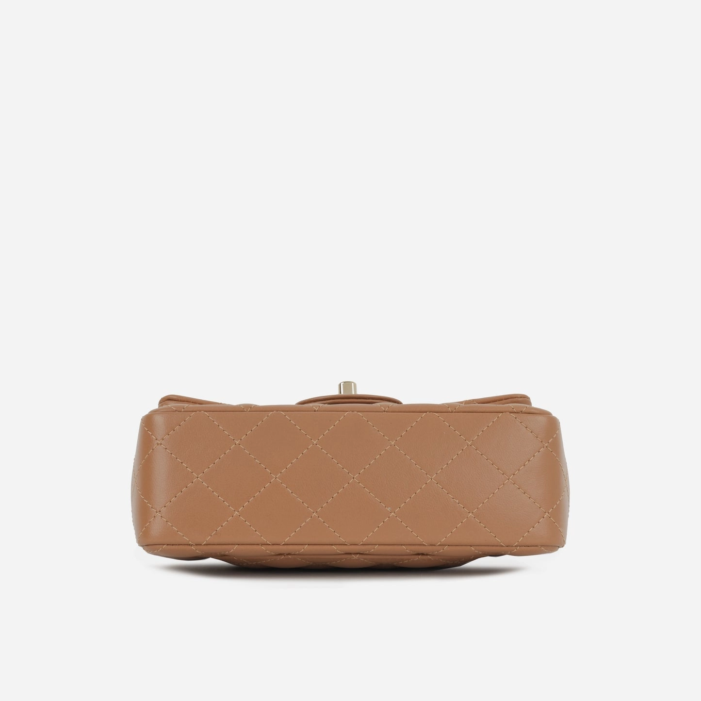 Chanel - Classic Flap Bag Mini Rectangular - Caramel Lambskin CGHW - Plaque Series