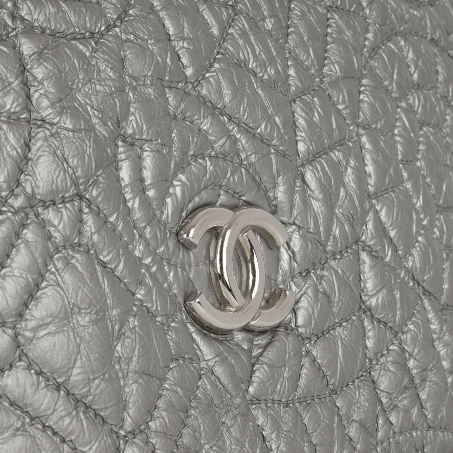 Chanel - Graphic Edge Flap - Metallic Silver SHW - 2008 - Pre-Loved