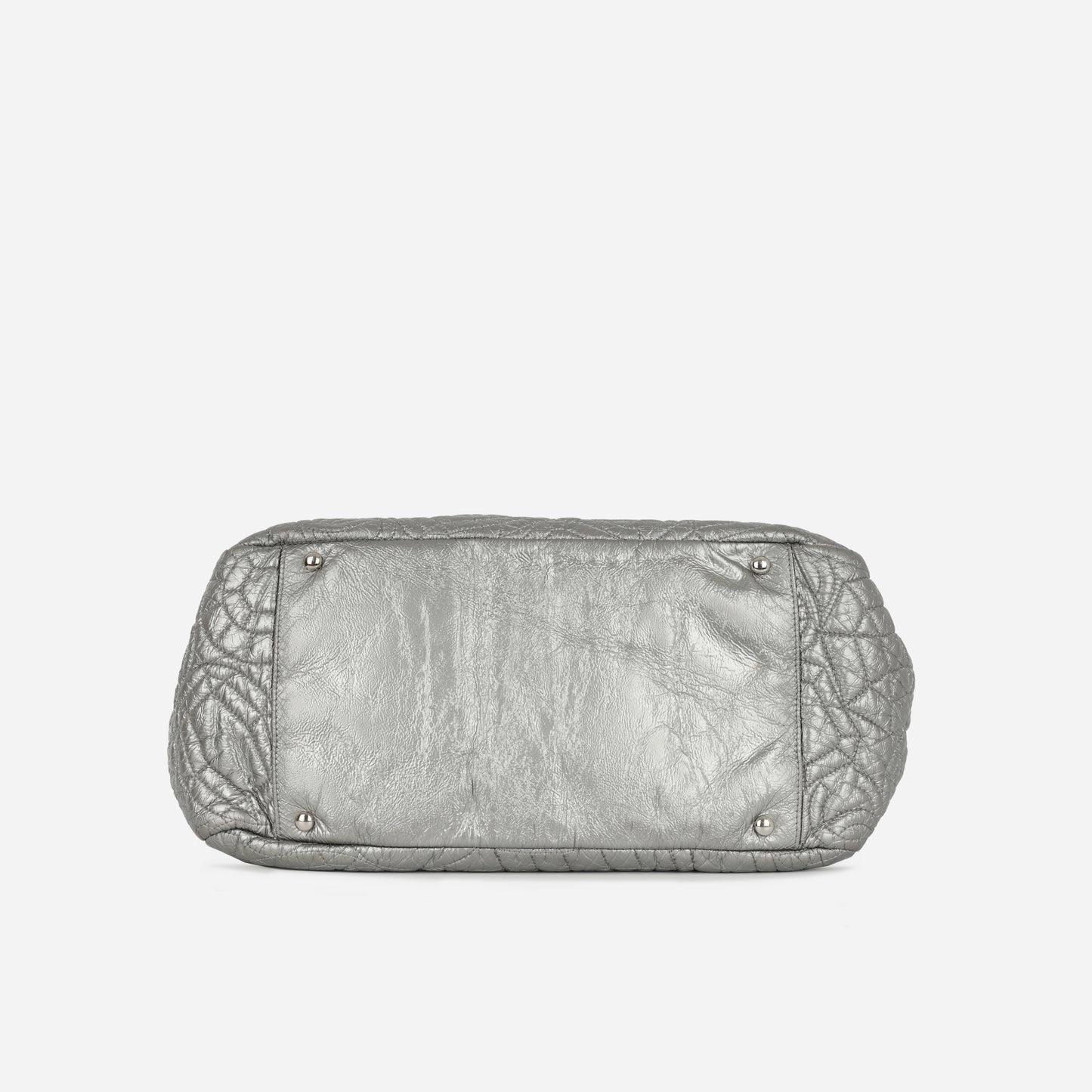 Chanel - Graphic Edge Flap - Metallic Silver SHW - 2008 - Pre-Loved