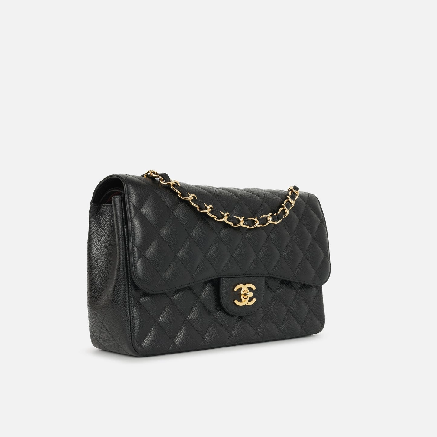 Chanel - Jumbo Classic Flap - Black Caviar GHW - 2010 - Pre-loved
