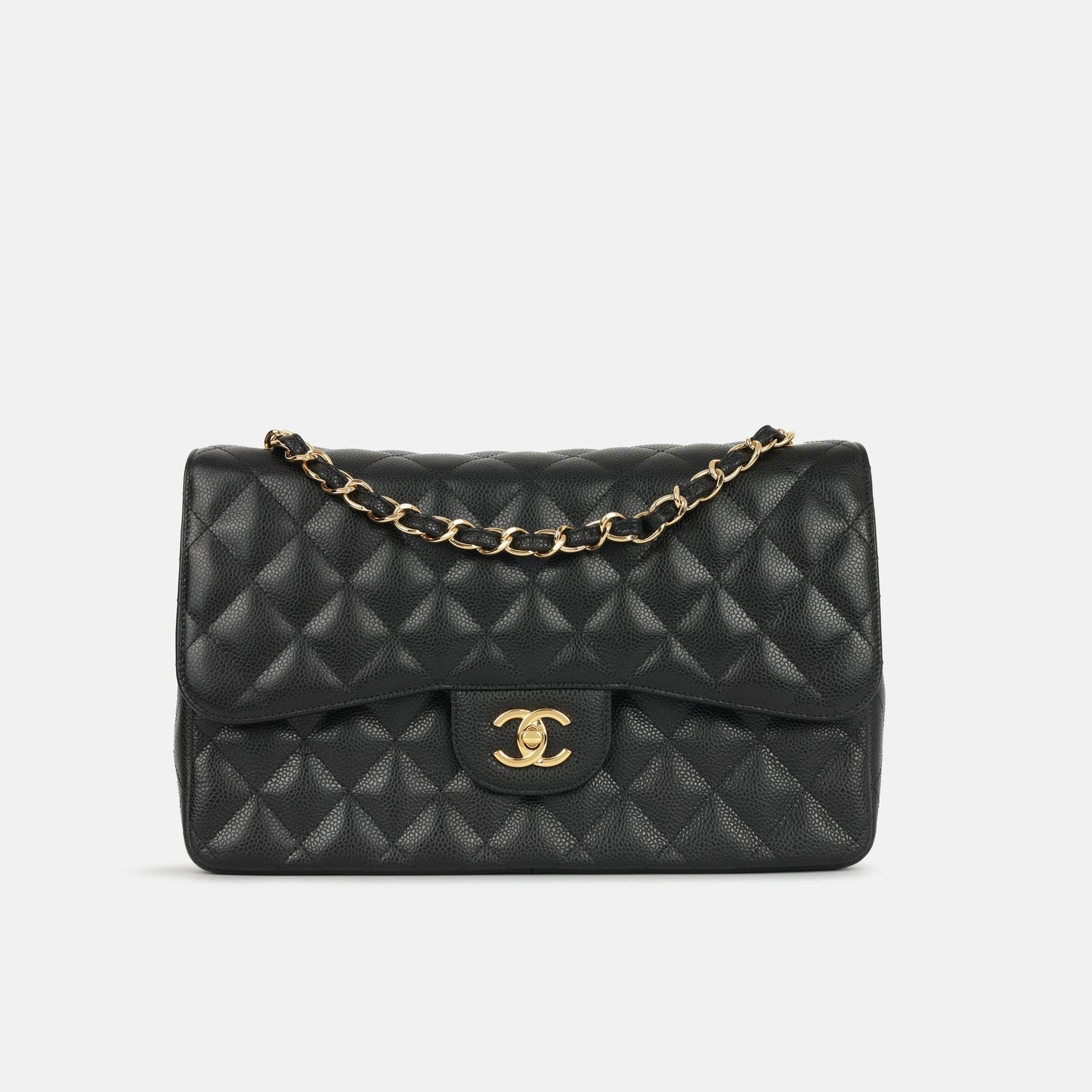 Chanel - Jumbo Classic Flap - Black Caviar GHW - 2010 - Pre-loved