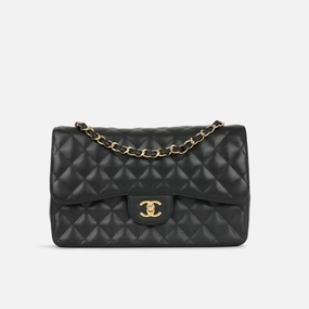 Chanel - Jumbo Classic Flap - Black Caviar GHW - 2010 - Pre-loved