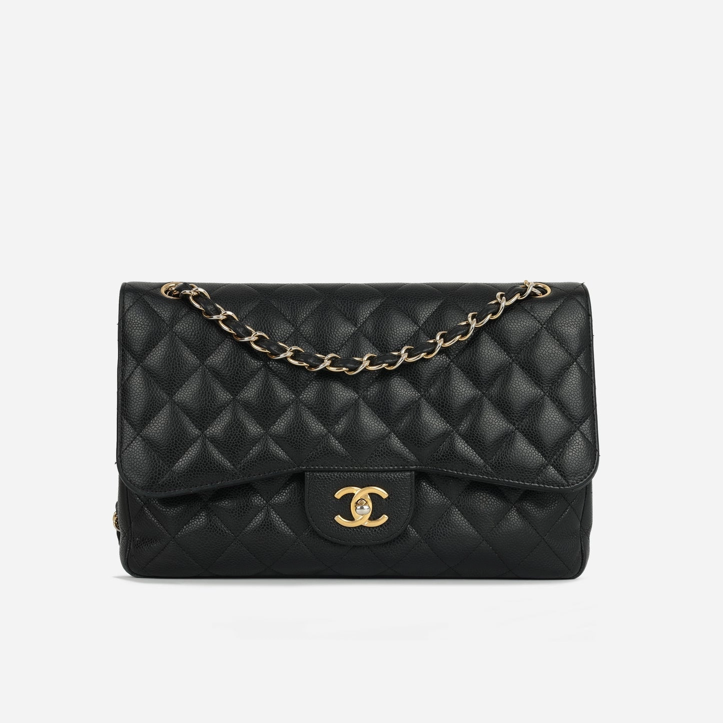 Chanel - Jumbo Classic Flap - Black Caviar GHW - 2012 - Pre-loved