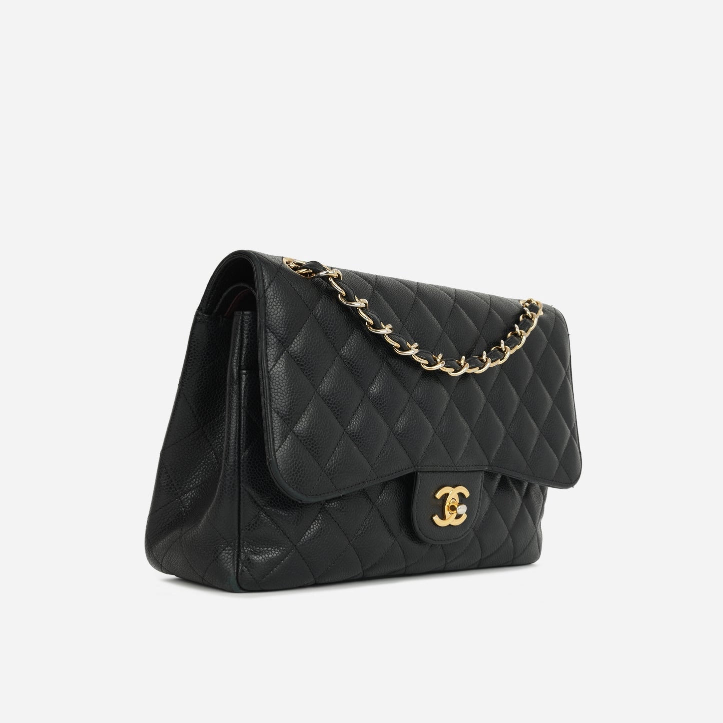 Chanel - Jumbo Classic Flap - Black Caviar GHW - 2012 - Pre-loved