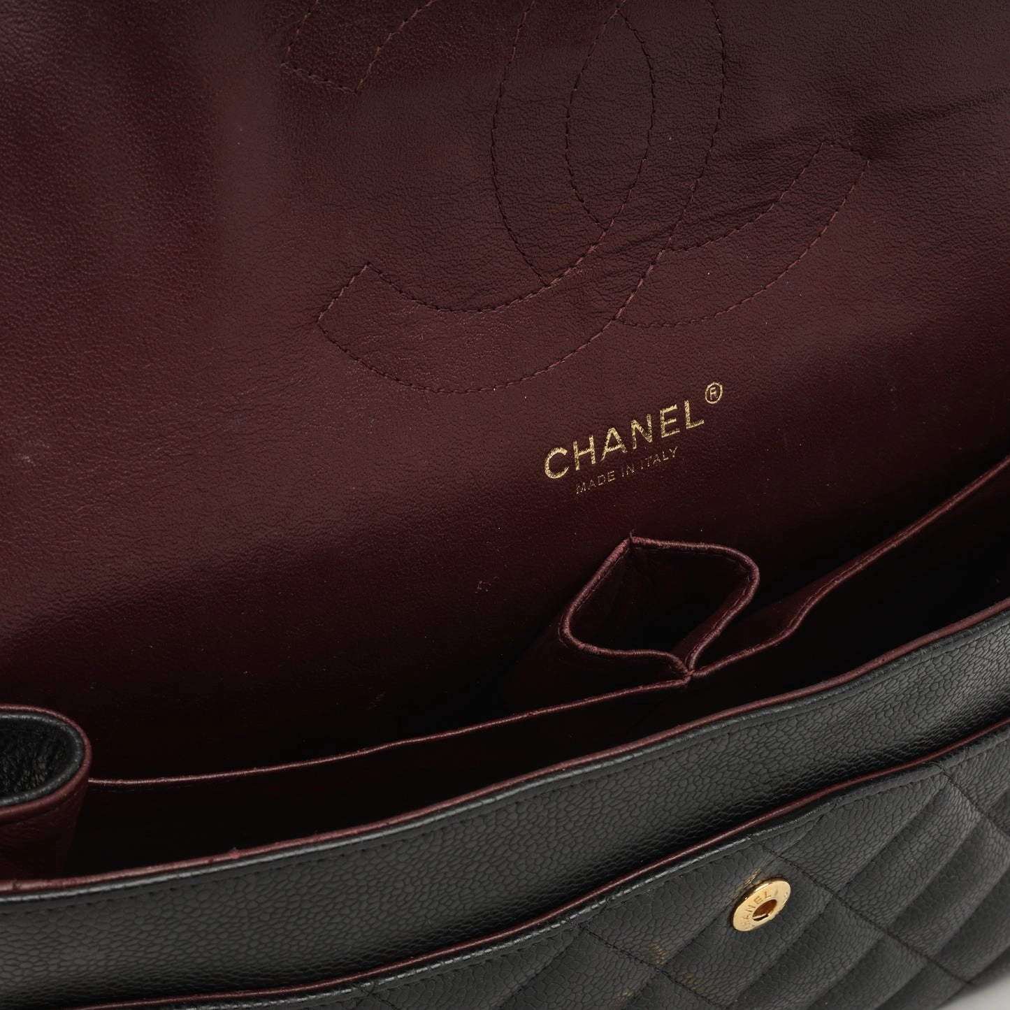 Chanel - Jumbo Classic Flap - Black Caviar GHW - 2012 - Pre-loved