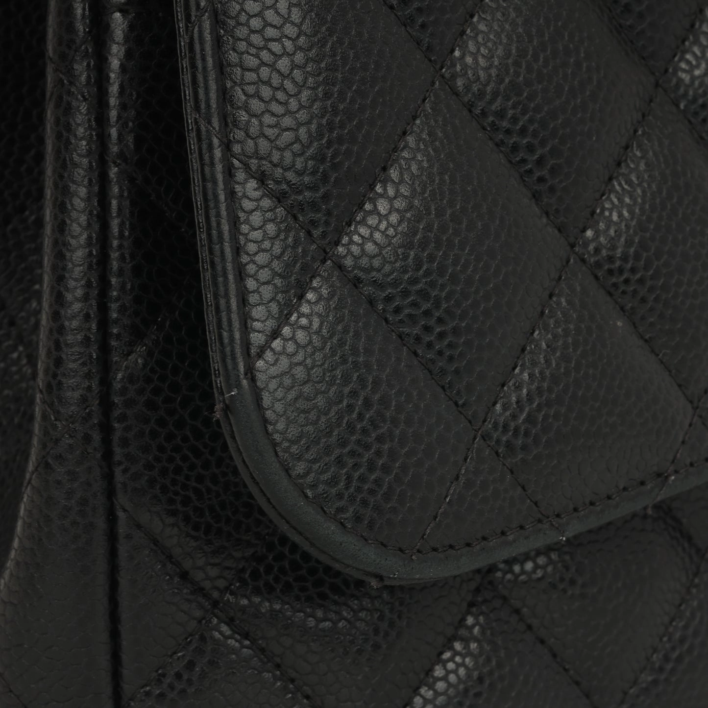 Chanel - Jumbo Classic Flap - Black Caviar GHW - 2012 - Pre-loved