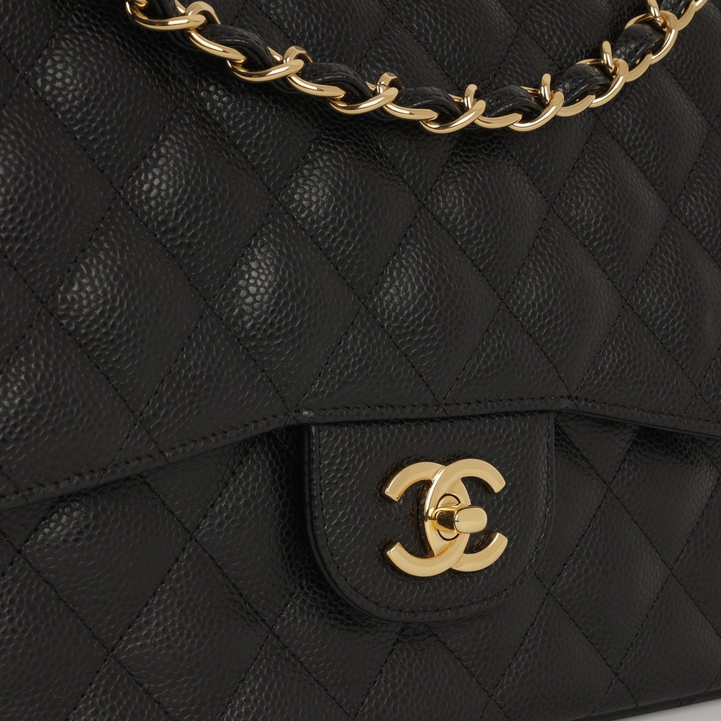 Chanel - Jumbo Classic Flap - Black Caviar GHW - 2018 - Pristine