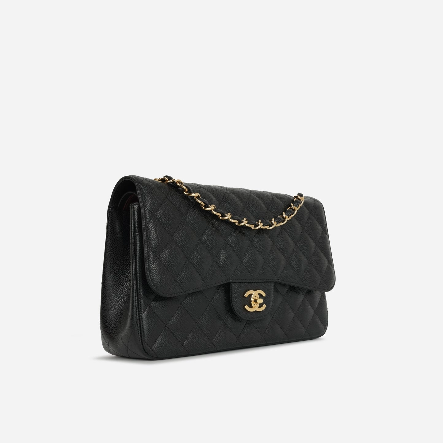 Chanel - Jumbo Classic Flap - Black Caviar GHW - 2018 - Pristine