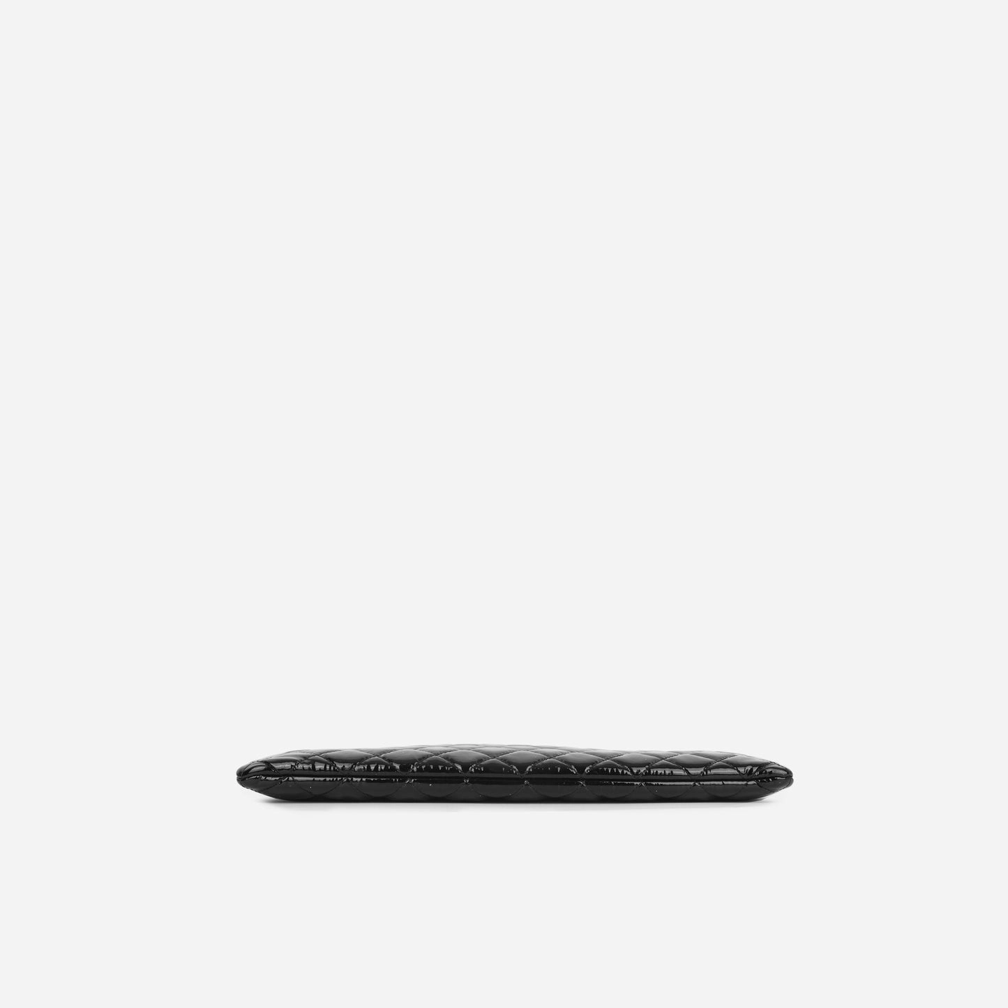 Chanel - Large O Case - Black Patent SHW - 2013/14 - Pre-Loved