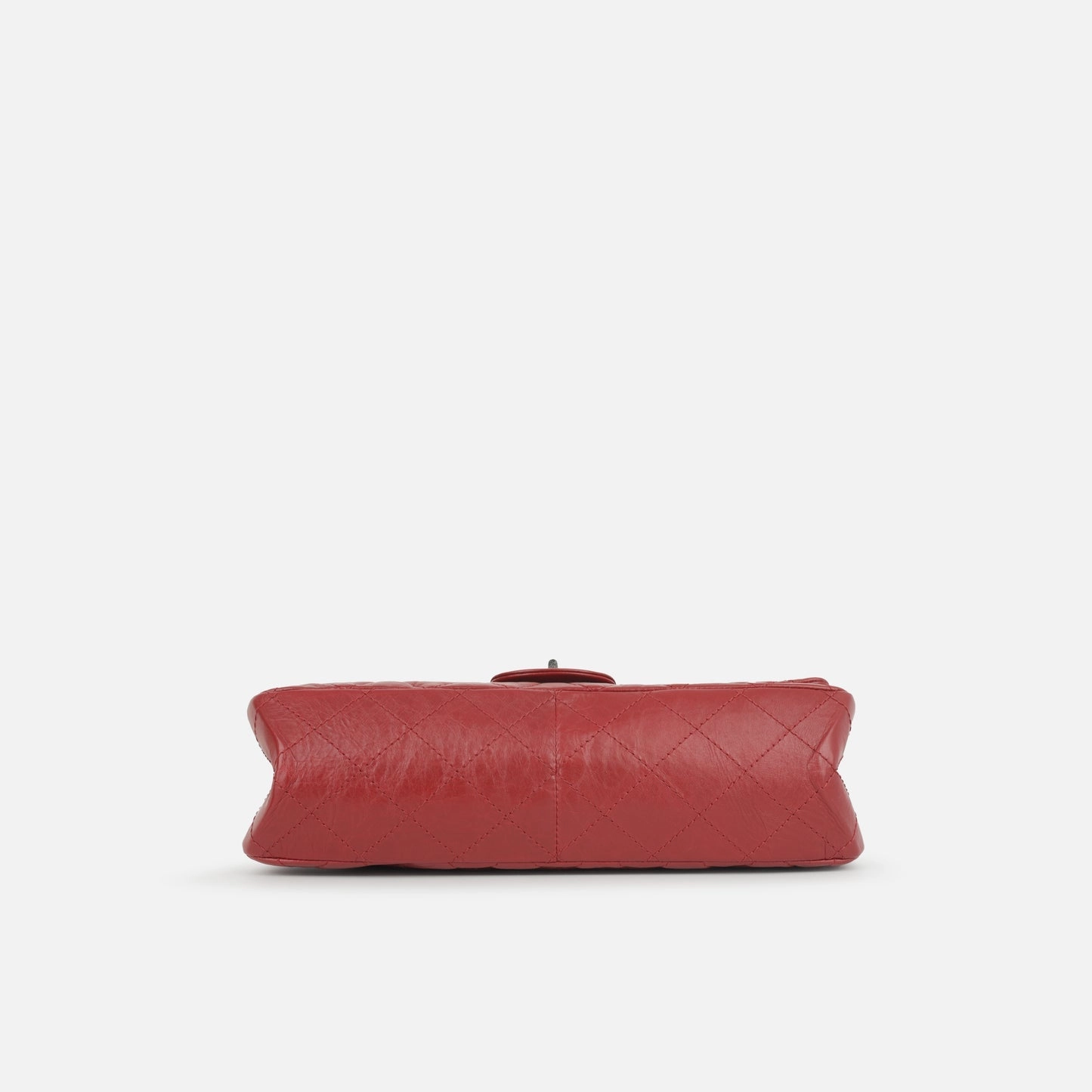 Chanel - Maxi 2.55 Handbag - Red Quilted Aged Calfskin RHW - 2012 - Pre-loved