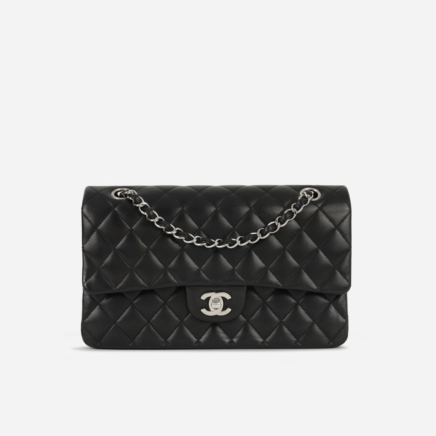 Chanel - Medium Classic Flap - Black Lambskin SHW - 2011 - Pre-Loved