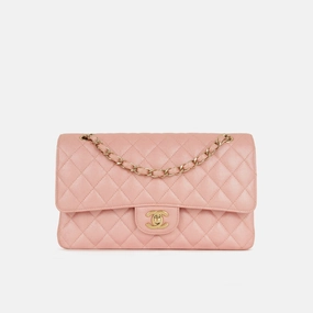 Chanel - Medium Classic Flap - Pink Iridescent GHW - 2019 - Pre-Loved