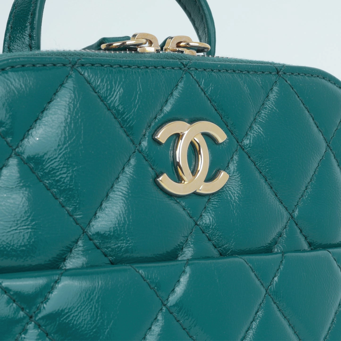 Chanel - My Pocket Backpack - Teal Glazed Calfskin CGHW - 2022 - Pre-Loved
