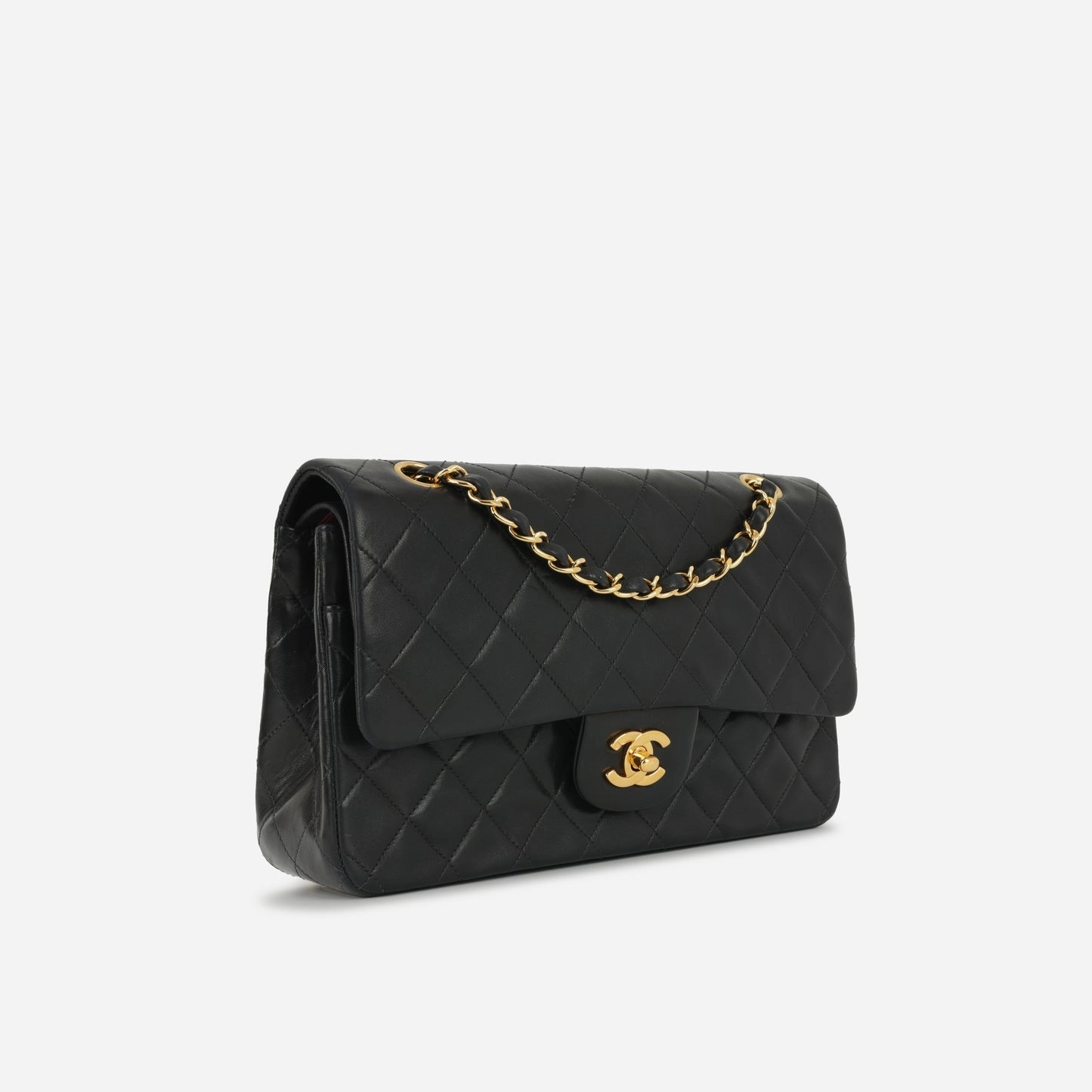 Chanel - Vintage Medium Classic Flap - Black Lambskin GHW - 1996 - Pre-Loved