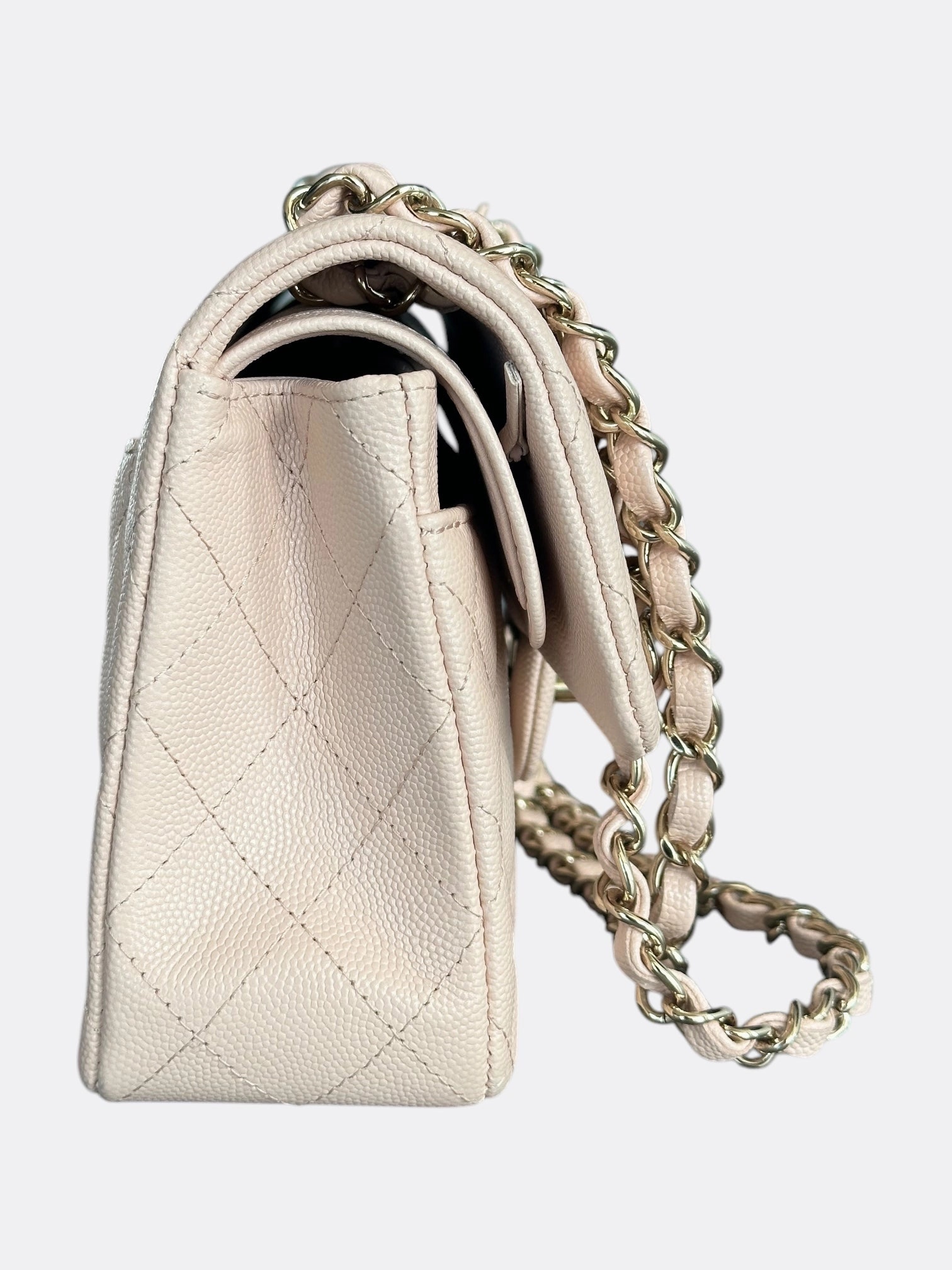 Chanel Beige Caviar Small Flap Bag
