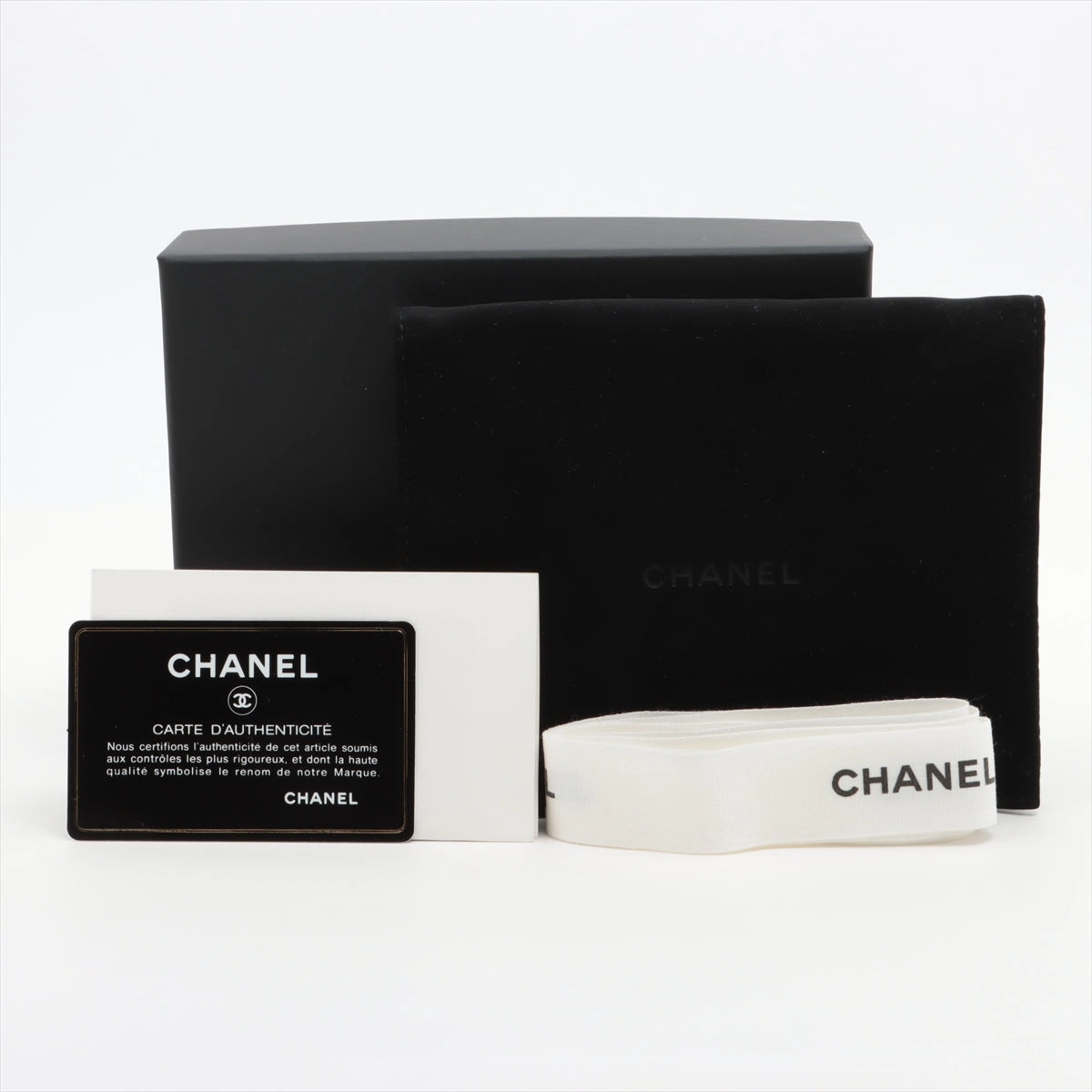 Chanel Black Lambskin Compact Wallet - Series 22