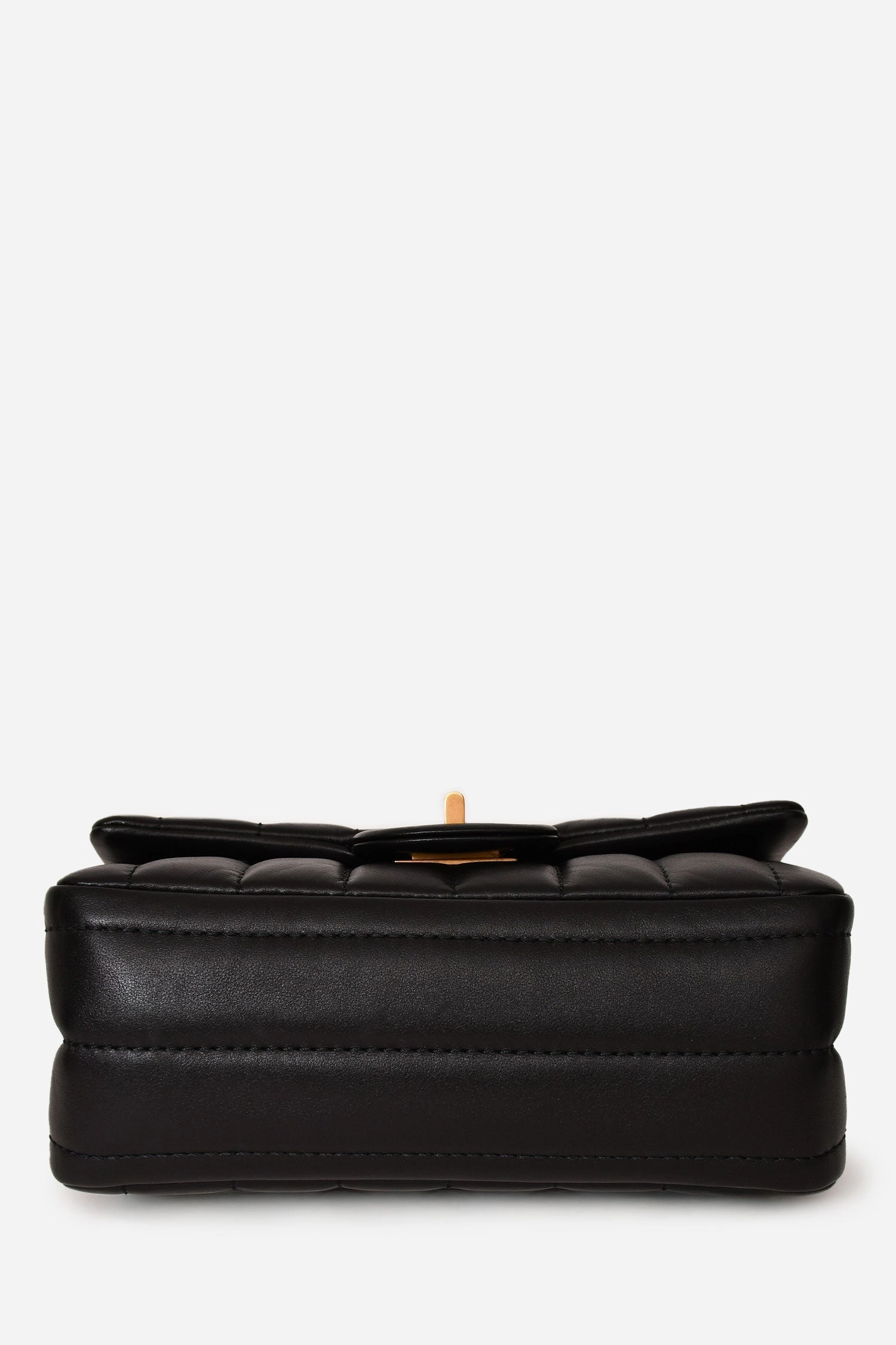 Chanel Black Leather Vertical Quilted 2.55 Mini Flap