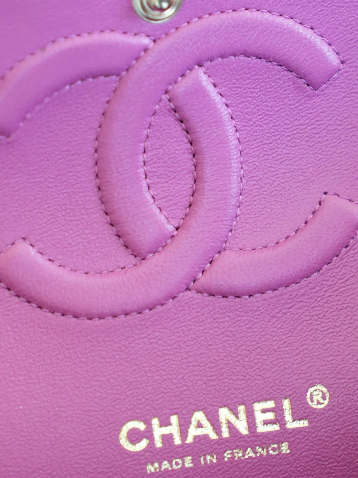 Chanel Blue Lambskin Quilted Classic Medium Flap