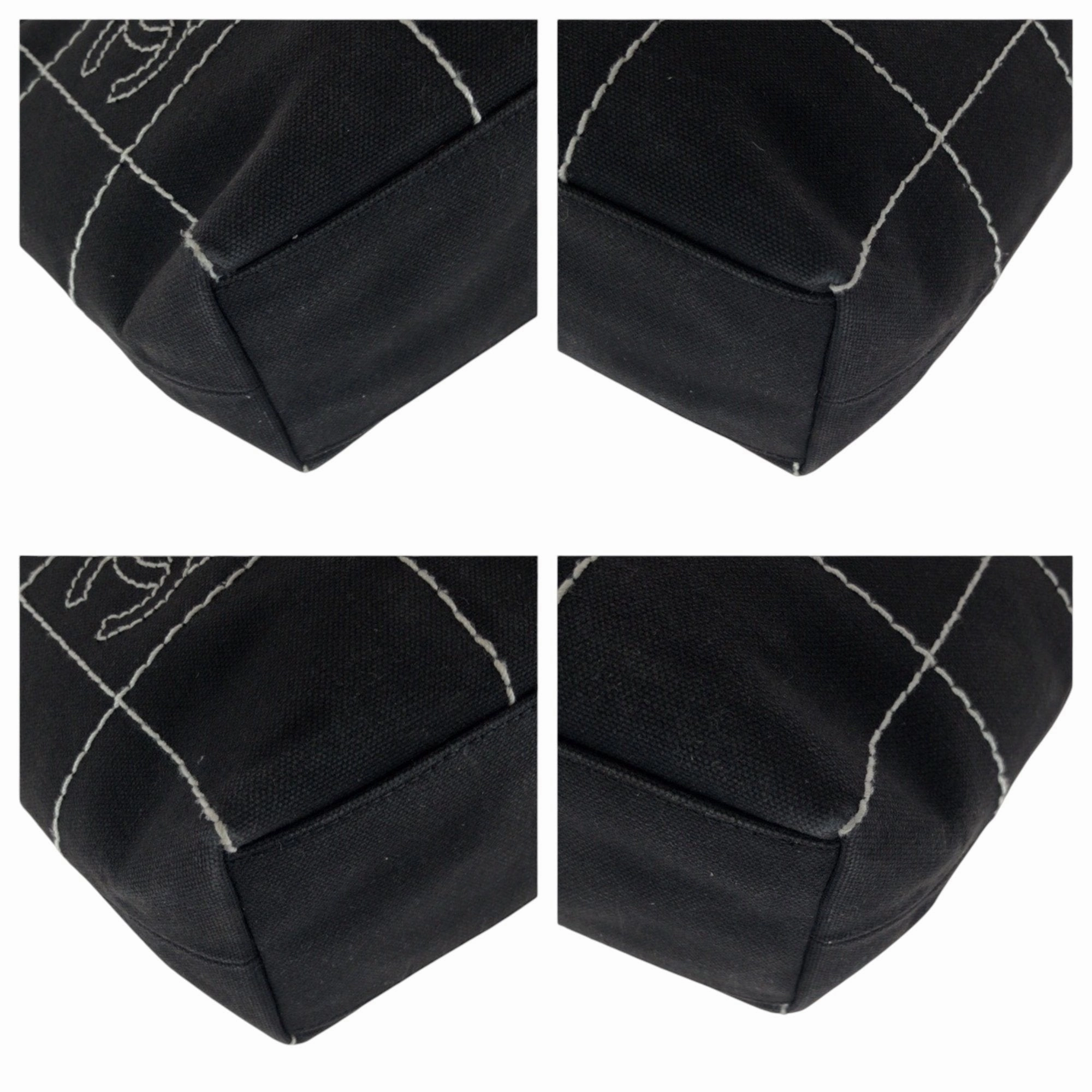 Chanel Canvas Handbag Tote Bag (Pre-Owned)