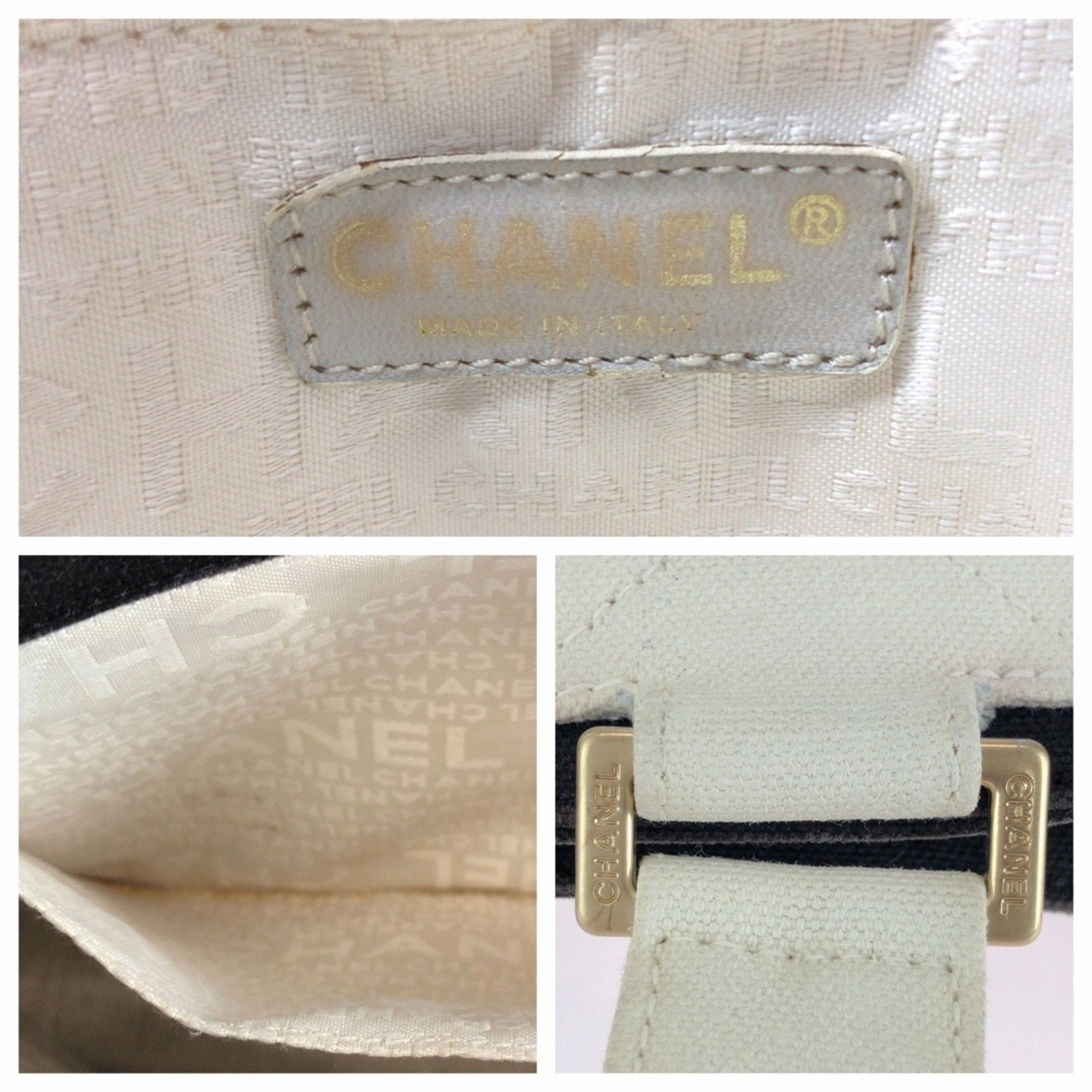 Chanel Canvas Handbag Tote Bag (Pre-Owned)