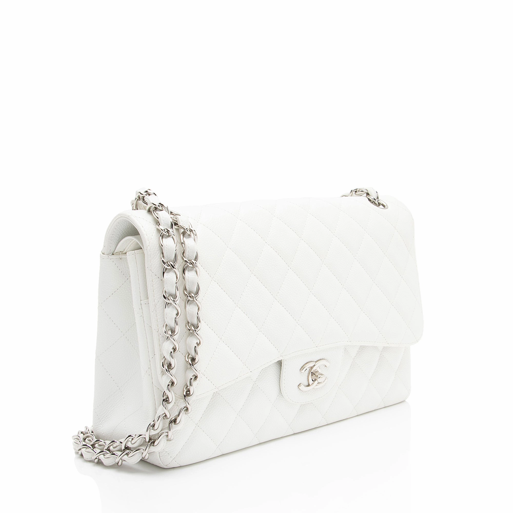 Chanel Caviar Leather Classic Jumbo Double Flap Bag