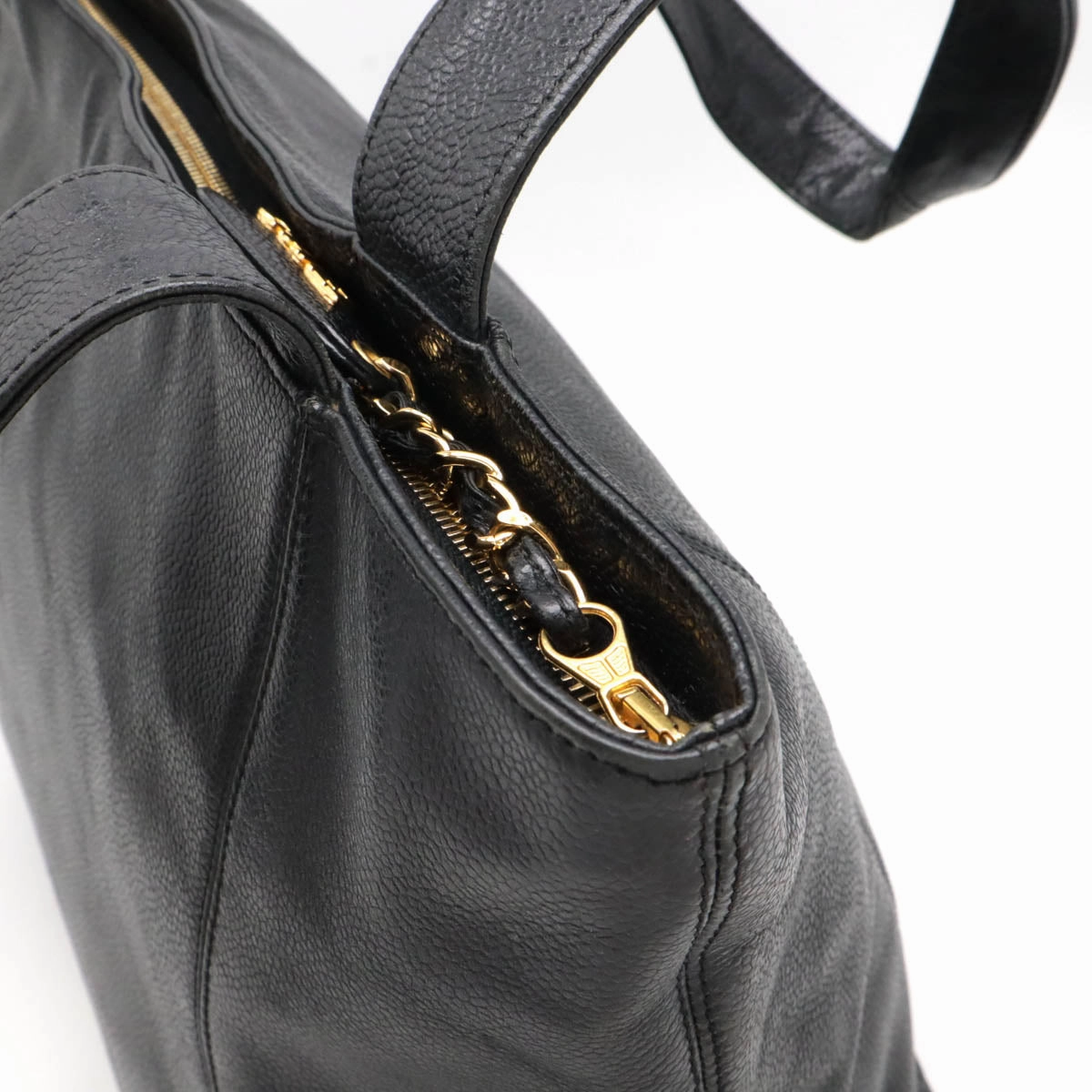 Chanel Caviar Skin Coco Mark Tote Bag