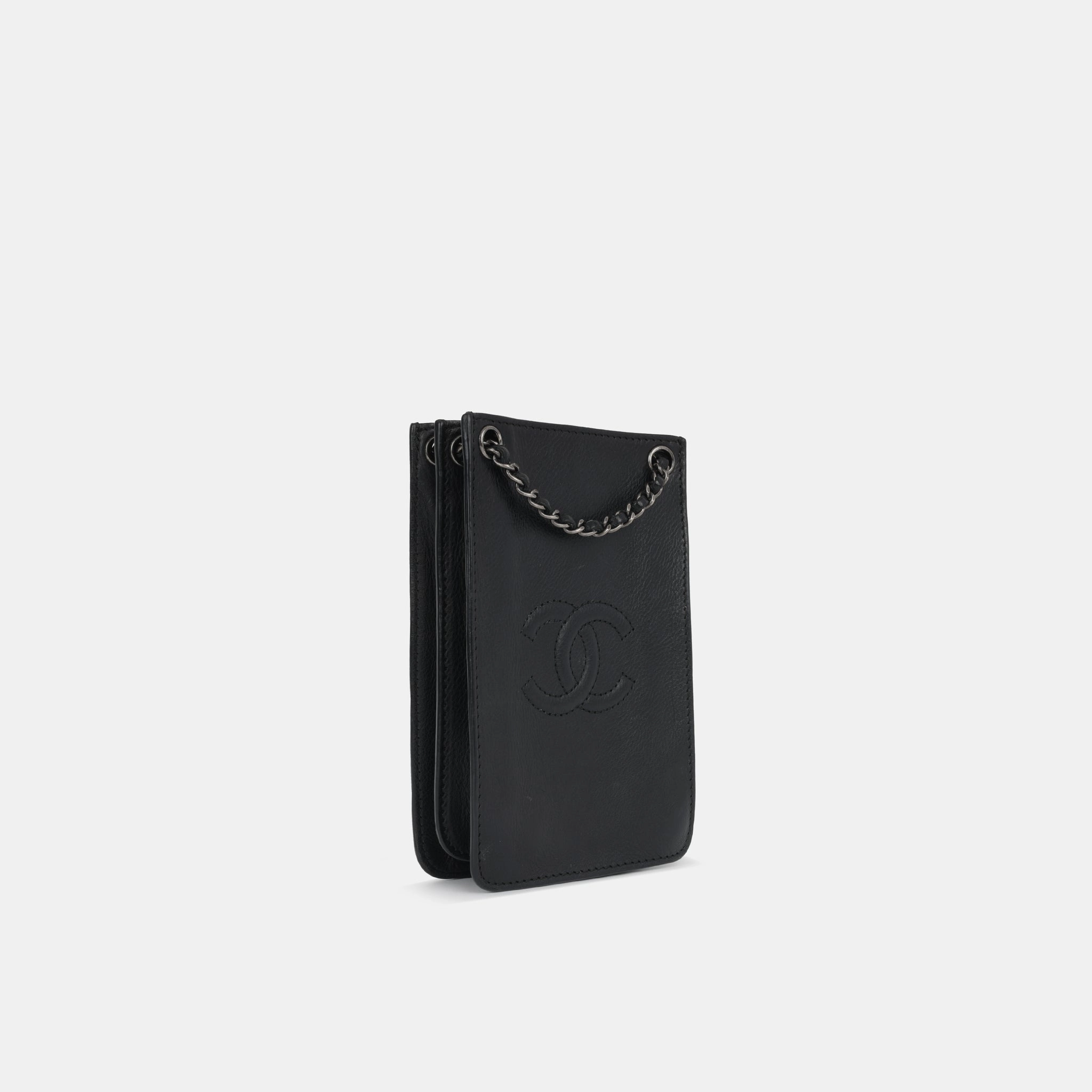 Chanel CC Phone Holder - Black