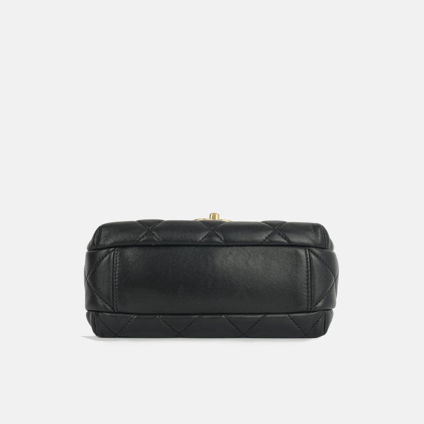 Chanel Chanel - Mini Square Pearl Twist Flap - Black Lambskin GHW - Pre-Loved