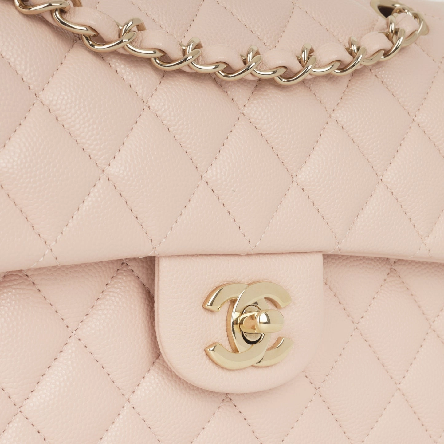 Chanel Chanel - Small Classic Flap Bag - Rose Claire Caviar CGHW - 2020 - Pre-Loved