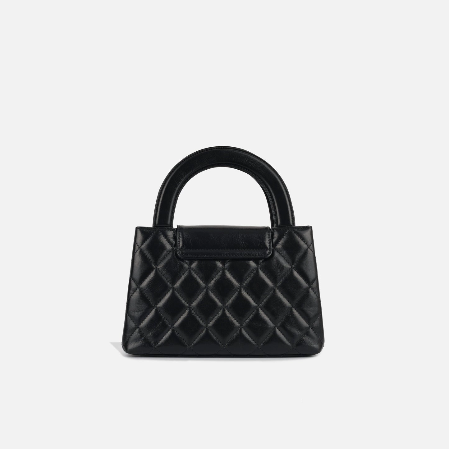 Chanel Chanel - Small Kelly Re-Edition - Black Shiny Aged Calfskin GHW - Brand New