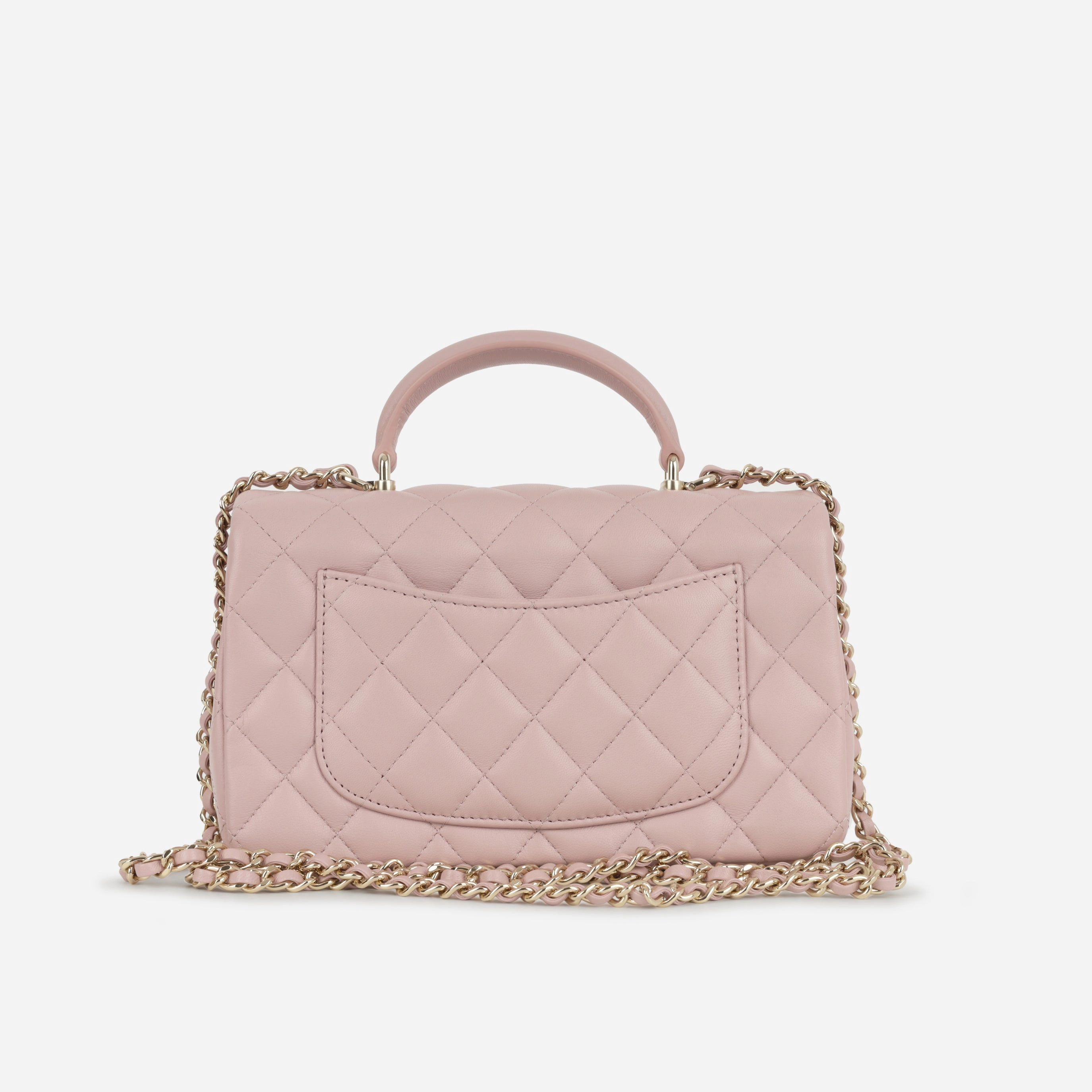 Chanel Chanel Mini Rectangular Top Handle - Light Mauve