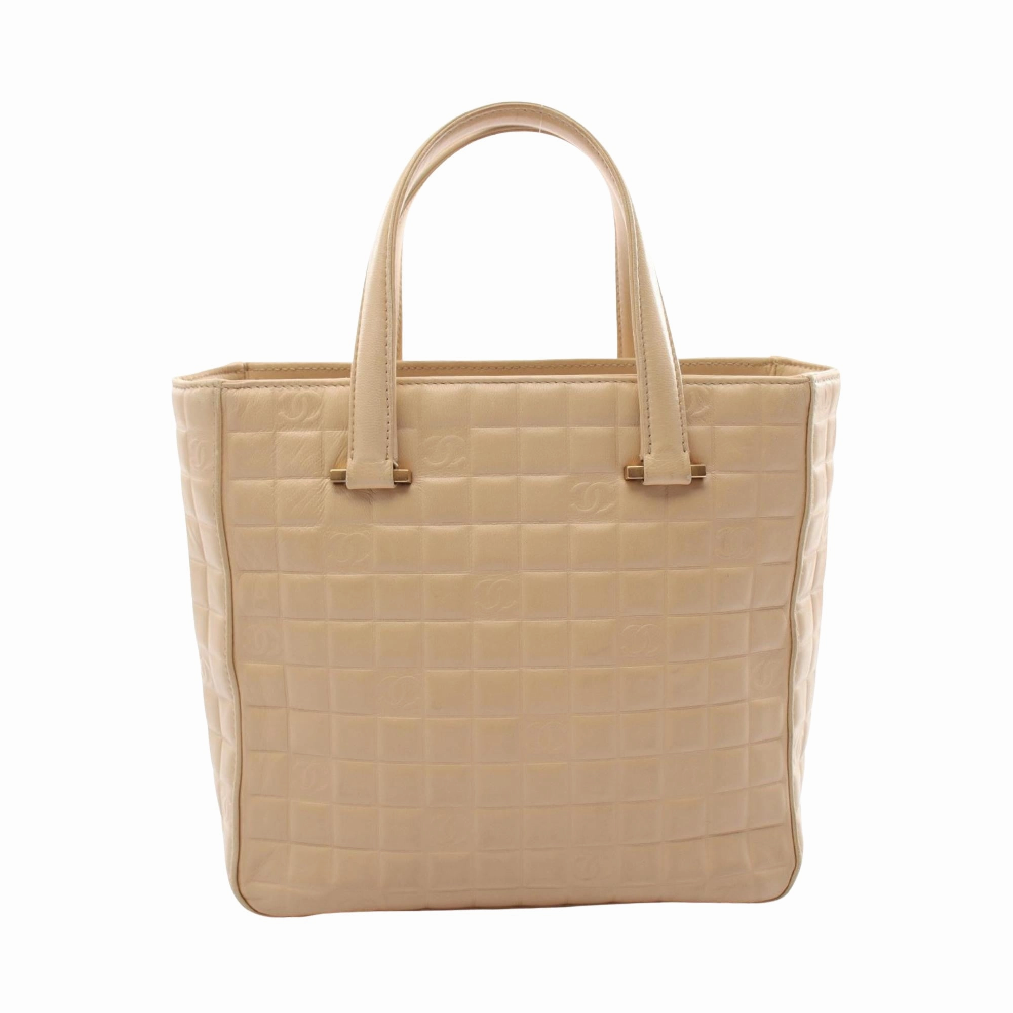 Chanel Chocolate Bar Leather Tote Bag (Pre-Owned)