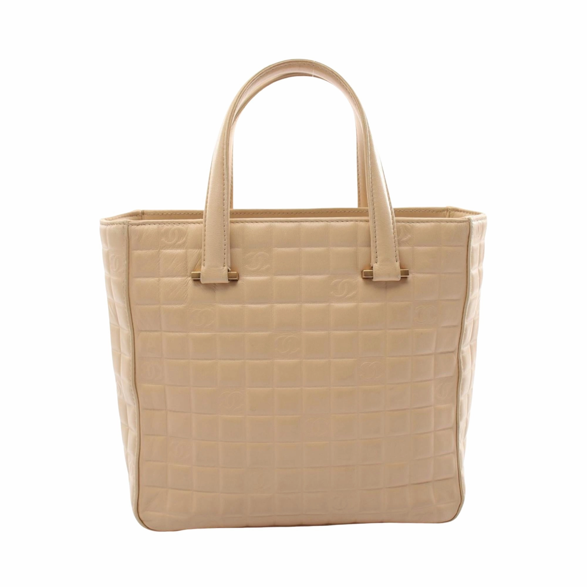 Chanel Chocolate Bar Leather Tote Bag (Pre-Owned)