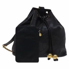 Chanel Coco Mark Leather Backpack Bag (Pre-Owned)